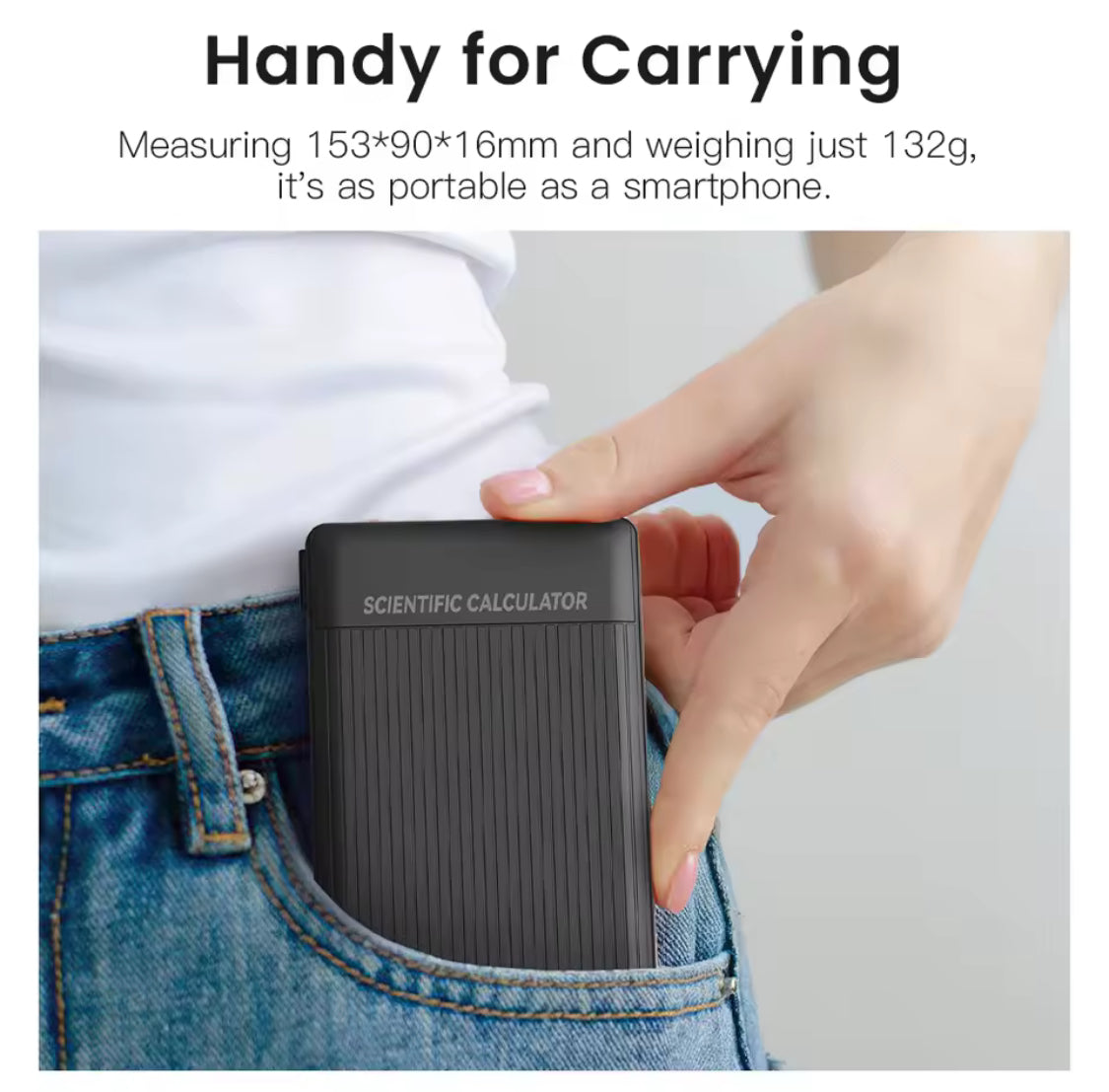 Scientific Foldable Calculator  2 in 1 with drawing screen, 6 inches, LCD Screen, 82MS and 240 functions for university students and professors